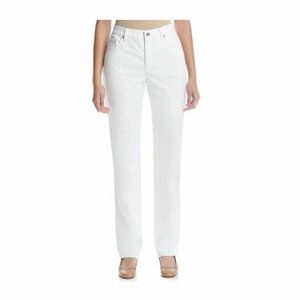 Gloria Vanderbilt Amanda Tapered Jean Shell White